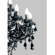Candelabru Cristale, Negru, Bohemia, E14, TX010840080024, Crystal