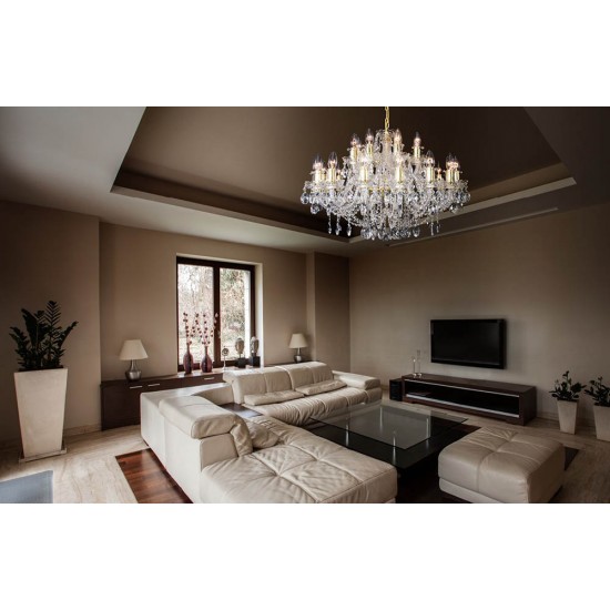 Candelabru Cristale, Bohemia, E14, TX010843000024, Crystal