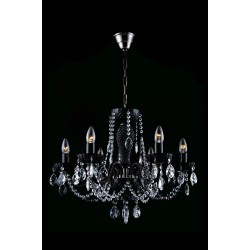Candelabru Cristale, Negru, Bohemia, E14, TX010852084006, Crystal