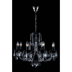 Candelabru Cristale, Negru, Bohemia, E14, TX010852084008, Crystal