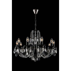 Candelabru Cristale, Negru, Bohemia, E14, TX010852084010, Crystal