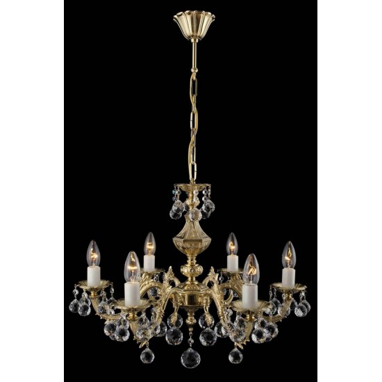 Candelabru Alama, Cristale, Bohemia, E14, TX010971000006, Crystal