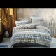 Lenjerie pat dubla, 4 piese, 220cm x 240cm, Color Dungi LB70AA4D