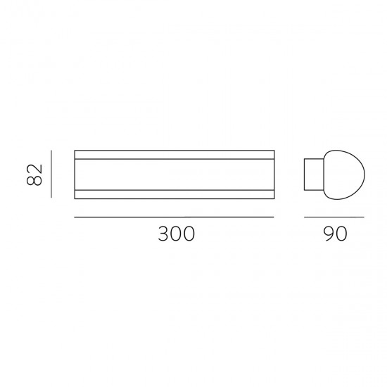 Aplica Baie Aka A202410N ACB LED, Negru, Spania