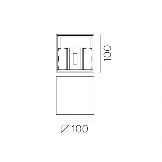 Aplica Exterior Kendo A203210B ACB LED, Alb, Spania