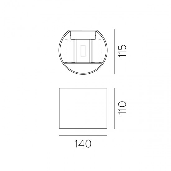 Aplica Exterior Kowa A203310O ACB LED, Auriu, Spania