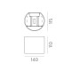 Aplica Exterior Kowa A203310O ACB LED, Auriu, Spania