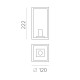 Aplica Exterior Cube A20391GR ACB E27, Antracit, Spania