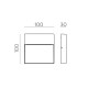 Aplica Exterior Nashira A2062000GR ACB LED, Antracit, Spania