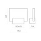 Aplica Custom A3033101NS ACB LED, Nichel, Spania