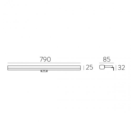 Aplica Baie Dustin A356121C ACB LED, Crom, Spania