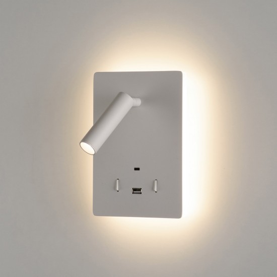 Aplica Dormitor Manat A3568001B ACB LED, Alb, Spania