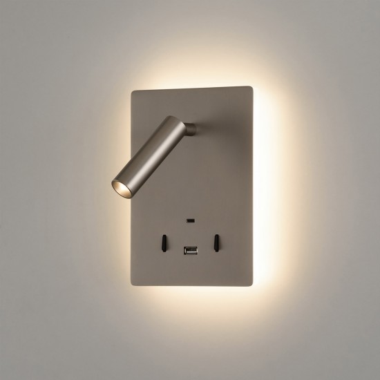 Aplica Dormitor Manat A3568001NM ACB LED, Nichel, Spania