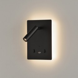 Aplica Dormitor Manat A3568001N ACB LED, Negru, Spania