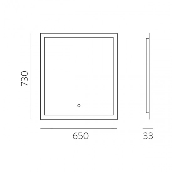 Oglinda Baie Amanzi A359600LP ACB LED, Spania