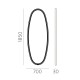 Oglinda Baie Onix A383110N ACB LED, Negru, Spania