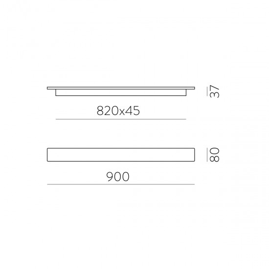 Aplica Fosca A3833270N ACB LED, Negru, Spania