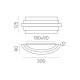 Aplica Luxur A3840070ODP ACB LED, Opal, Spania