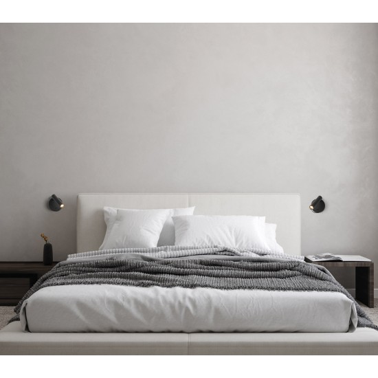 Aplica Dormitor Atria A3925000N ACB LED, Negru, Spania