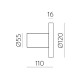 Aplica Corvus A3945001NDP ACB LED, Negru, Spania