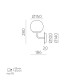 Aplica Parma A3946180N ACB E27, Negru, Spania