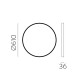 Oglinda Baie Olbia A3958040N ACB Negru, Spania