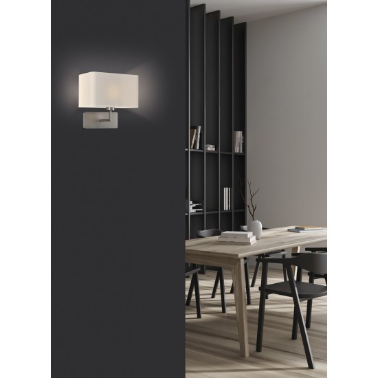 Aplica Romeo A3971080NM ACB E27, Nichel, Spania