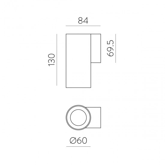 Aplica Pipe A3986000BDP ACB LED, Alb, Spania