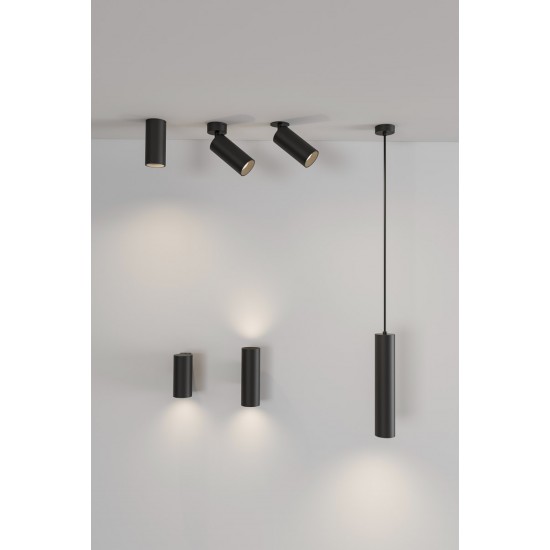 Aplica Pipe A3986000NDP ACB LED, Negru, Spania