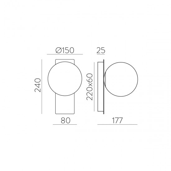 Aplica Kin A8169191NM ACB LED, Nichel, Spania