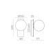 Aplica Kin A8169191NM ACB LED, Nichel, Spania
