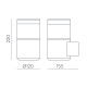 Aplica Exterior Solara Brisk AS2085000GR ACB LED, Antracit, Spania