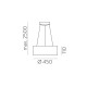 Suspensie Dilga C3450170B ACB LED, Alb, Spania