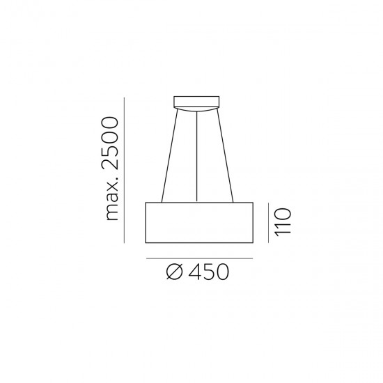 Suspensie Dilga C3450170N ACB LED, Negru, Spania