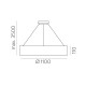 Suspensie Dilga C3450570BDP ACB LED, Alb, Spania