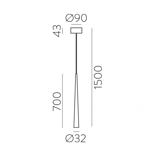 Pendul Bendis C356220N ACB LED, Negru, Spania