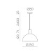 Pendul Tiga C3707080NO ACB E27, Negru, Spania