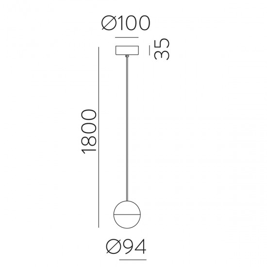 Pendul Custo C3818171O ACB LED, Auriu, Spania