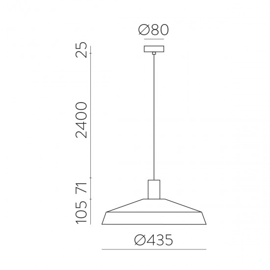 Pendul Evelyn C3906082B ACB E27, Alb, Spania