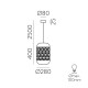 Pendul Vivian C3931082NA ACB E27, Natural, Spania