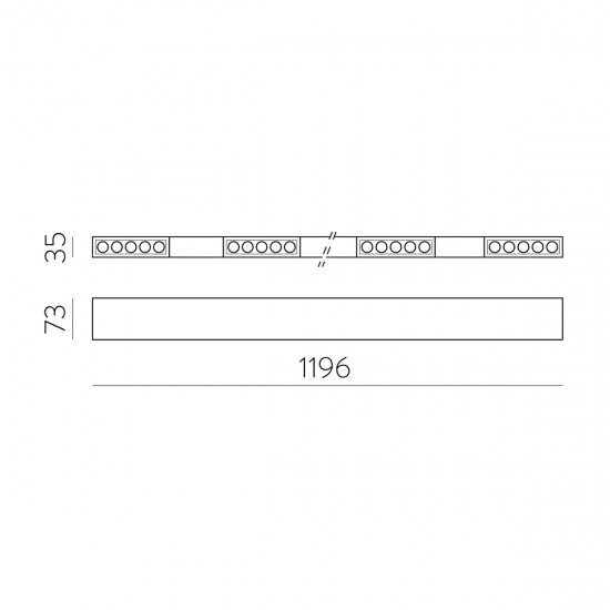 Spot Aplicat Invisible C3980000B ACB LED, Alb, Spania