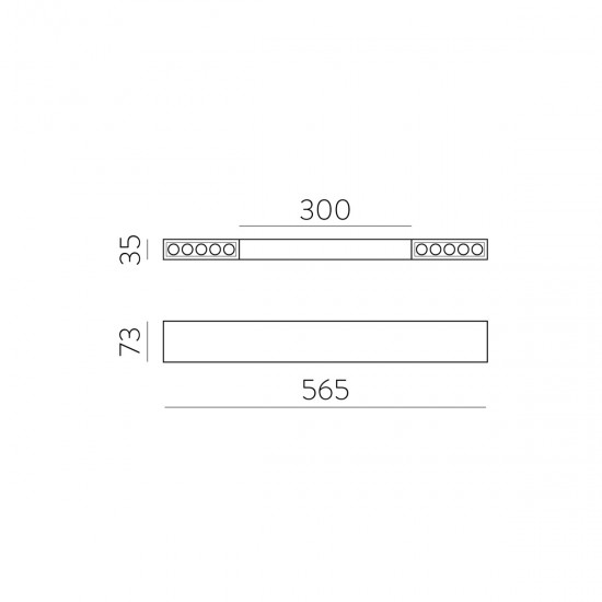 Spot Aplicat Invisible C3980100N ACB LED, Negru, Spania