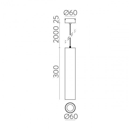Pendul Pipe C3986000BDP ACB LED, Alb, Spania