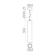 Pendul Pipe C3986000B ACB LED, Alb, Spania