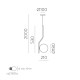 Pendul Maui C81631N ACB E27, Opal, Spania