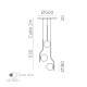 Suspensie Maui C81633O ACB E27, Opal, Spania