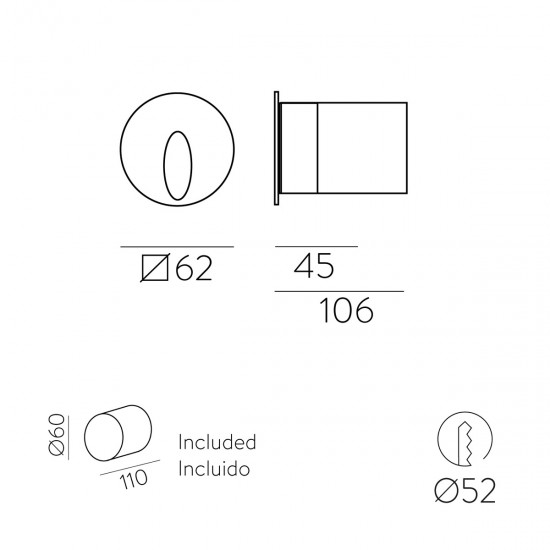 Aplica Scara Orion E2063000B ACB LED, Alb, Spania