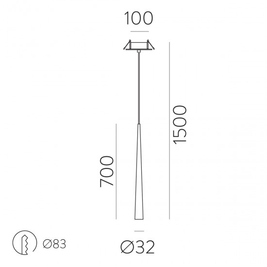 Pendul Bendis E356220B ACB LED, Alb, Spania