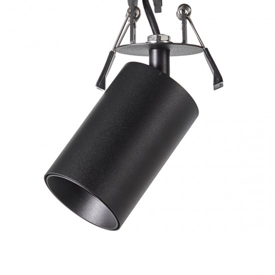 Spot Incastrat Zoom E37640N ACB GU10, Negru, Spania