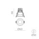 Spot Exterior/Baie Incastrat Kidal E3771210BDT ACB LED, Alb, Spania